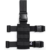 OneTigris Mini Molle Panel for Tools, Drop Leg Platform Minimalist Adjustable Thigh Rig for Flashlight Green