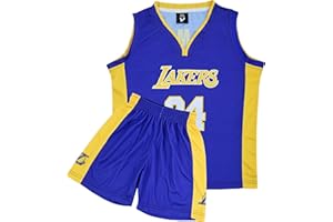 VEGAS APPAREL Kids Basketball Kit, 2 Piece Sleeveless Kids Basketball Jersey Shirt Basketball Kids Outfit for 2-14 Years Boy