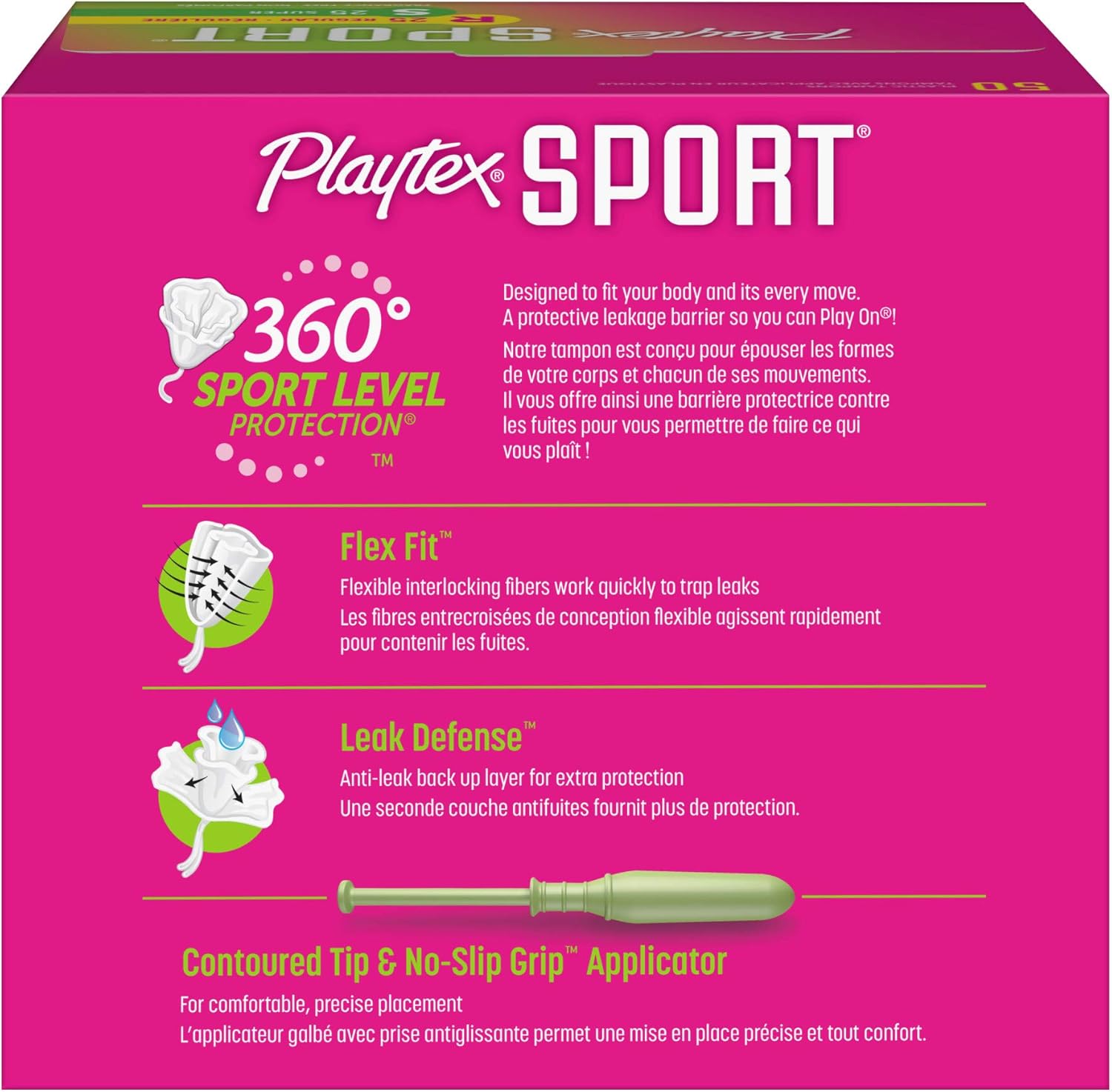 Playtex Sport Tampons with FlexFit Technology, Regular and Super Multi