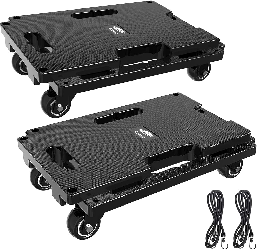 Ronlap Furniture Moving Dolly 150 kg Capacity 2 Pack with 4 Wheels