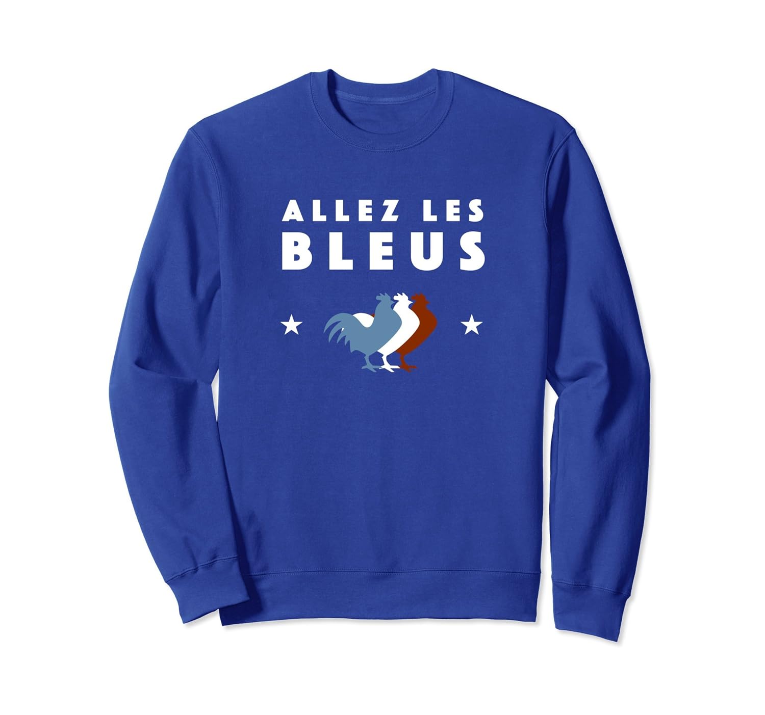 Retro France Soccer Shirt 2018 French Flag ALLEZ LES BLEUS- TPT