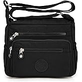 Nawoshow Crossbody Purses for Women Lightweight Shoulder Handbags Waterproof Nylon Travel Bag Ladies Pocketbooks