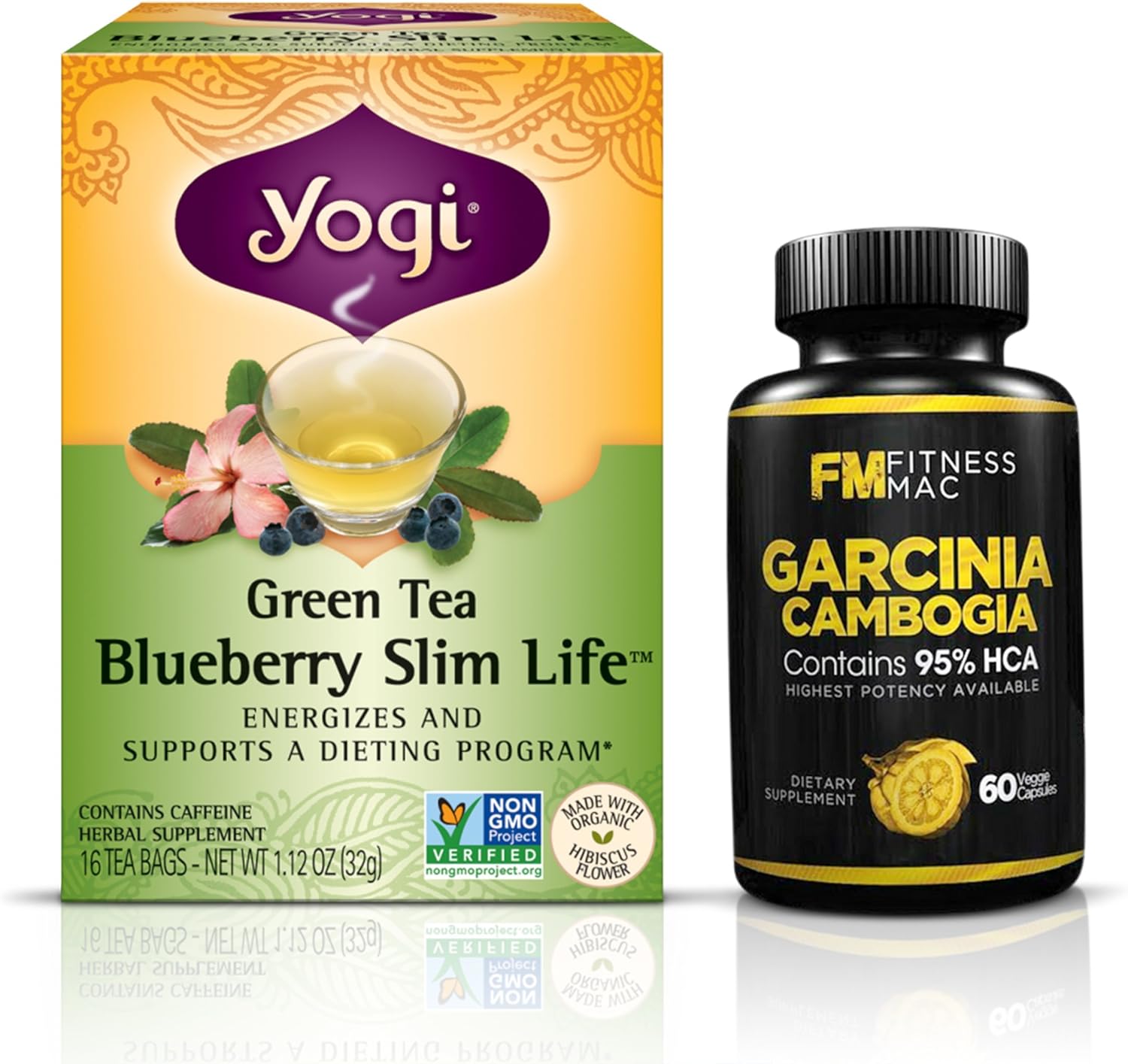 Amazon Com Yogi Tea For Weight Loss Yogi Tea Detox W Garcinia Cambogia Appetite Suppressant Health Personal Care