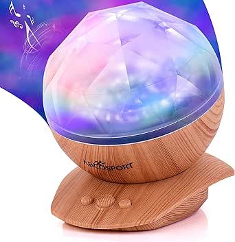 Soothing Aurora Borealis LED Night Light Projector - Music Speaker