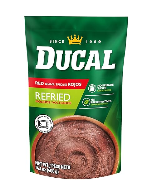 DUCAL RED REFRIED BEANS POUCH, 14.1 OUNCE