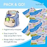 Brush-Baby DentalWipes Stage 1 0-16 Months 28 Count Baby Teeth Gums Tongue view 7