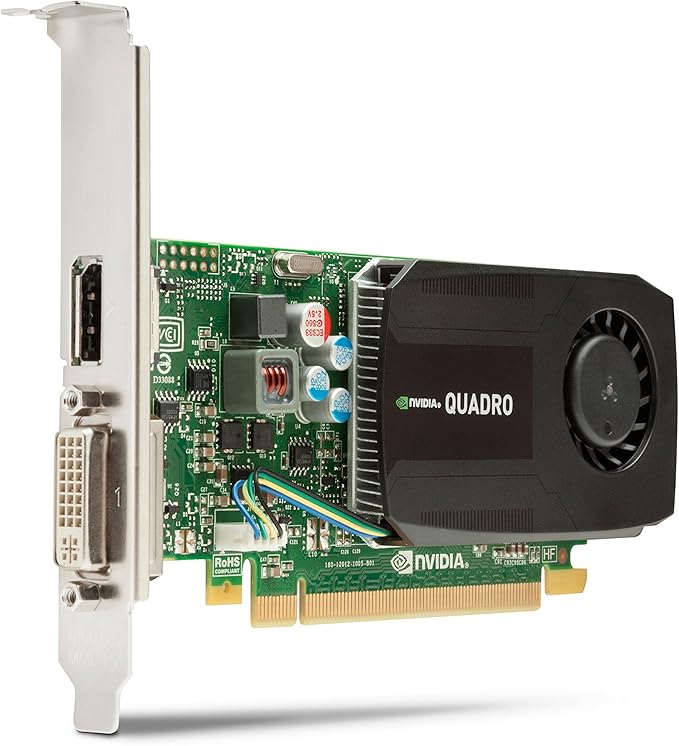 HP nVidia Quadro K600 Tarjeta gráfica de 1 GB (Quadro K600, GDDR3