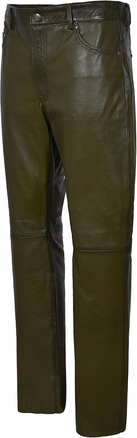 olive green biker jeans