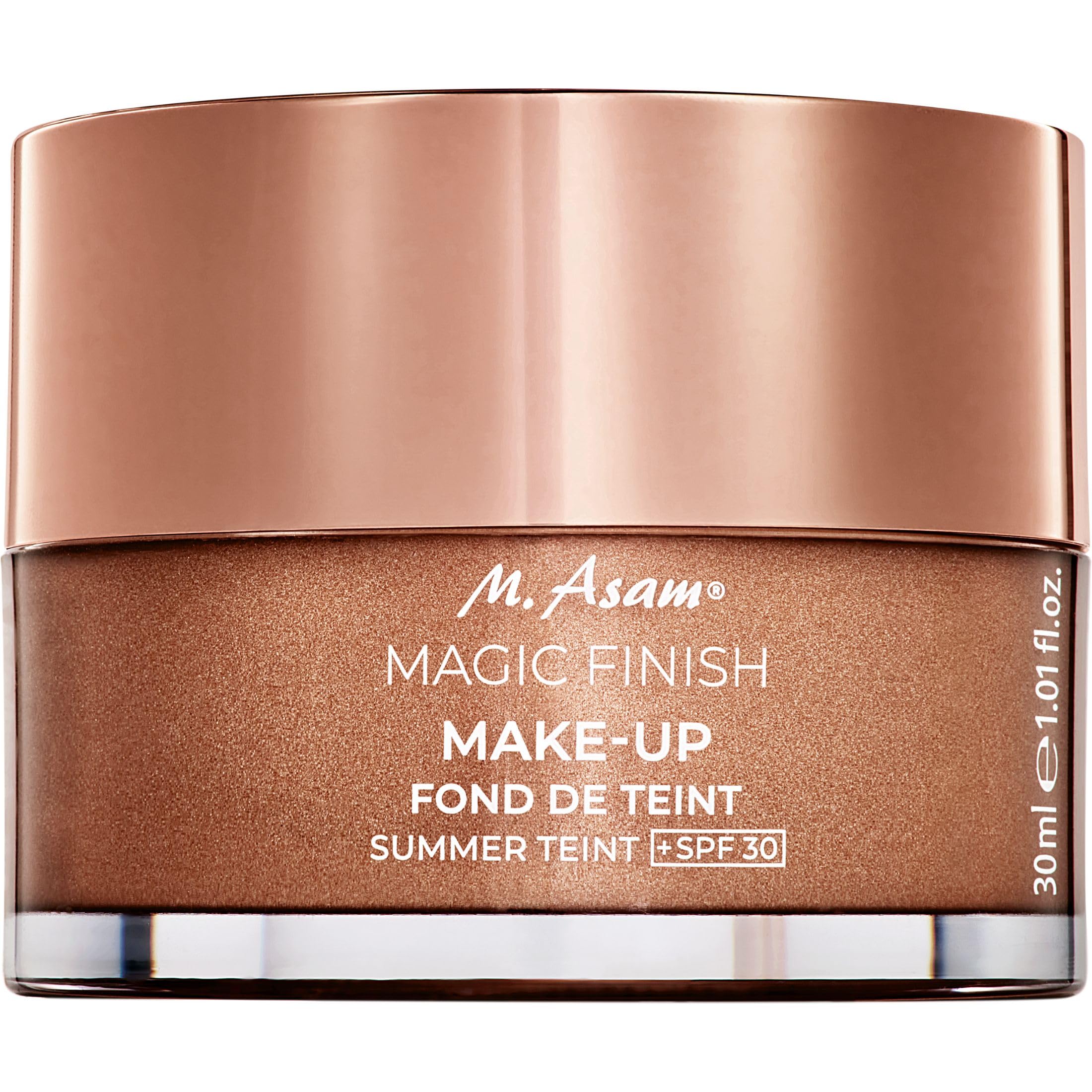 M. Asam Magic Finish Summer Teint Make-Up Mousse (1.01 Fl Oz) – 4in1 Primer, Foundation, Concealer & Powder With Buildable Coverage, Hides Redness And Dark Spots, Vegan, For Medium To Deep Skin Tones