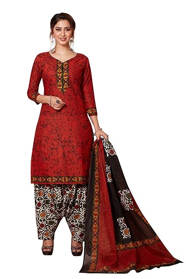 Womens Pure Cotton Printed Fully stitched Salwar Suit