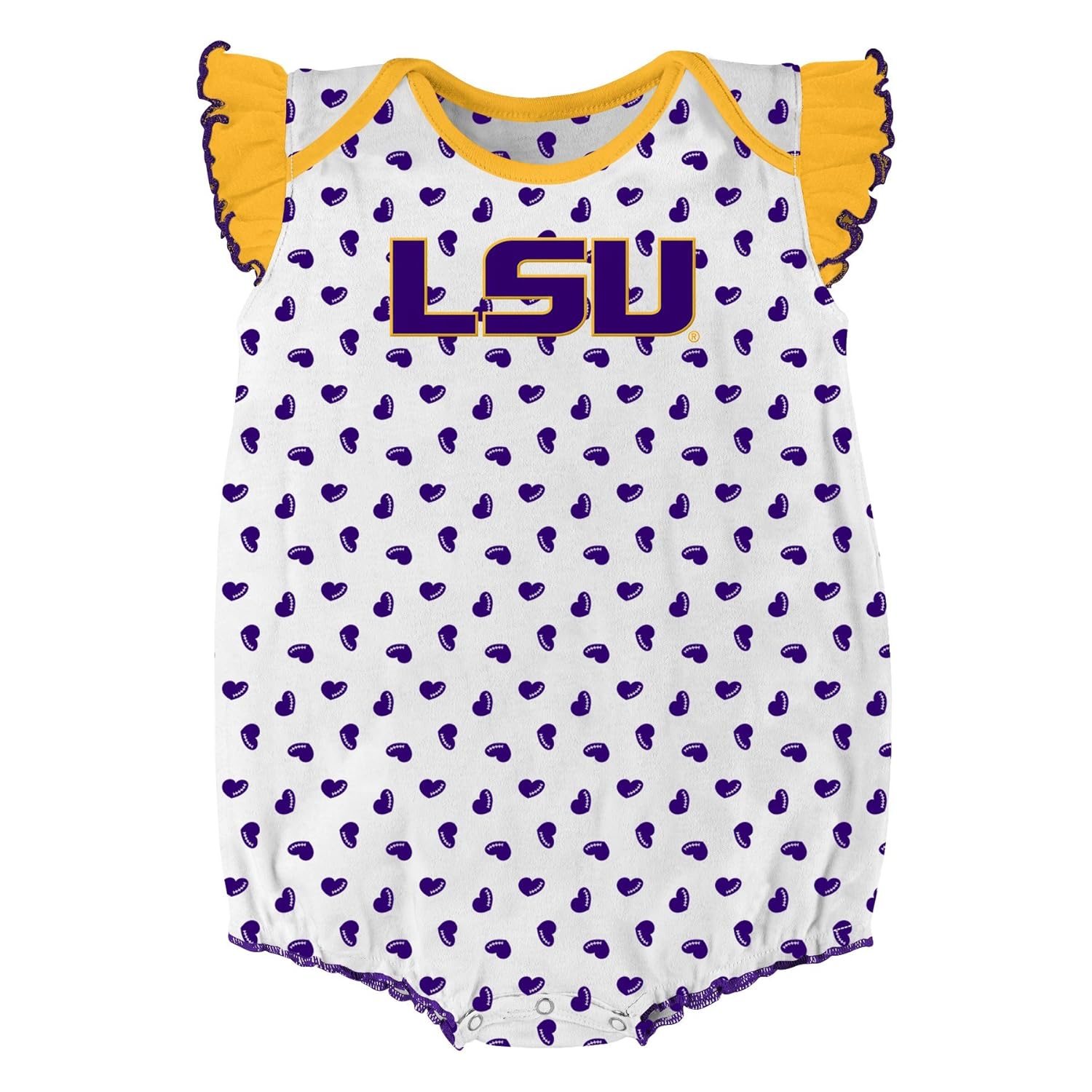 NCAA by Outerstuff NCAA boys Heart Fan 2 Piece Onesie Set