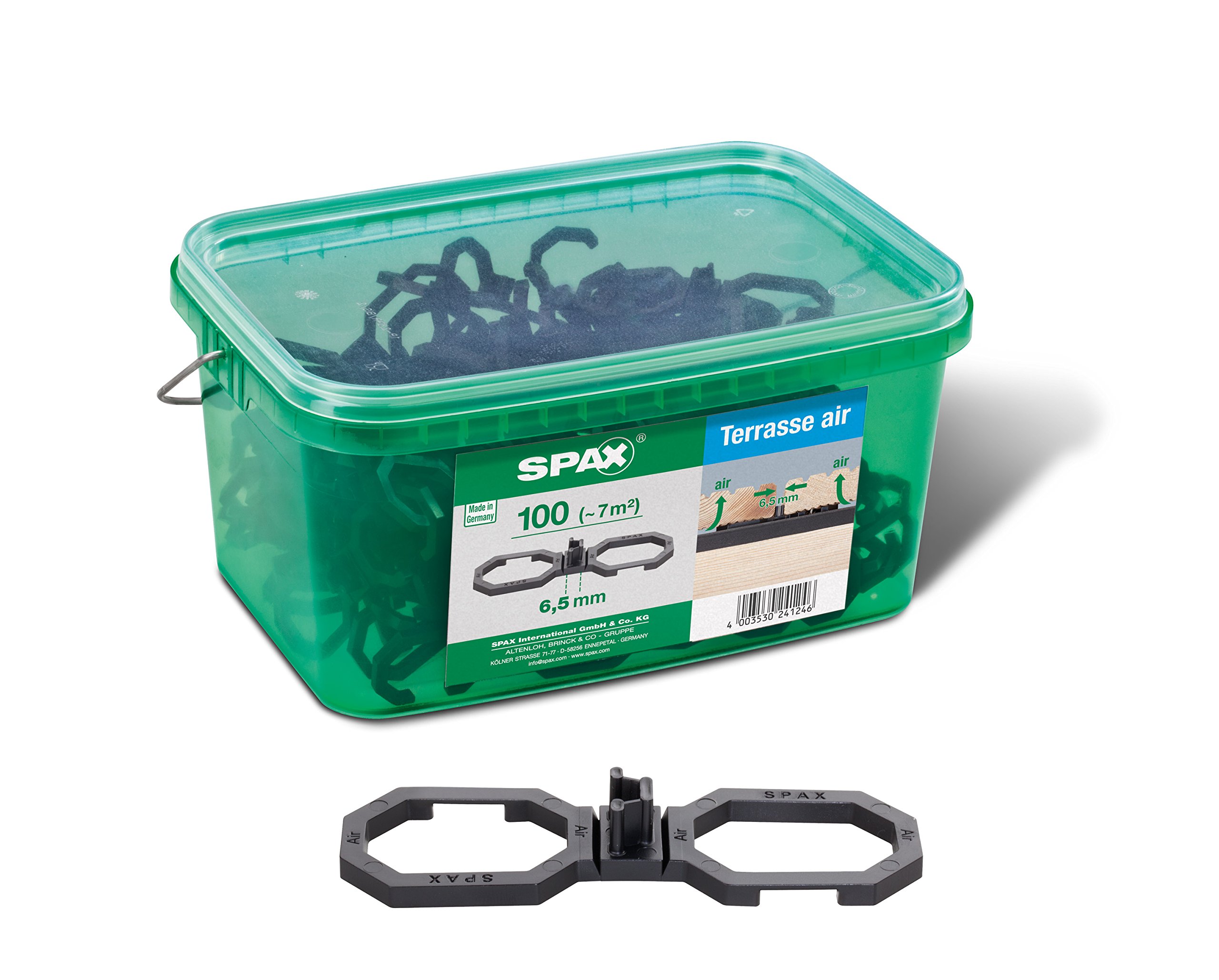 SPAX Air, for Better Ventilation, in Handle Box, Black, 5009422565009