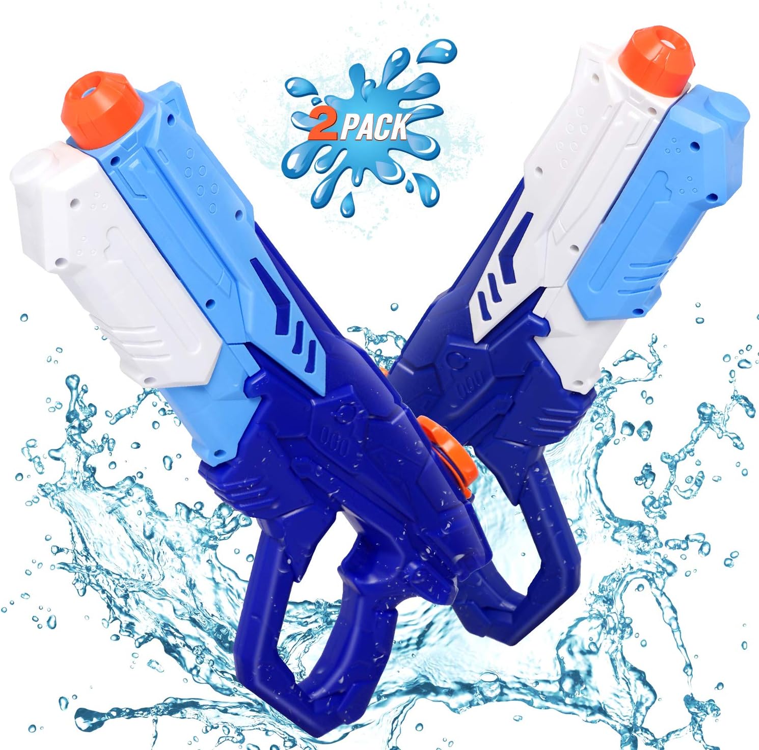 CIRO Water Gun for Kids and Adults, 2 Pack Squirt Gun Super Soaker Water Blaster Long Range 600CC Water Guns, Summer Outdoor Toys for Boys & Girls: Toys & Games