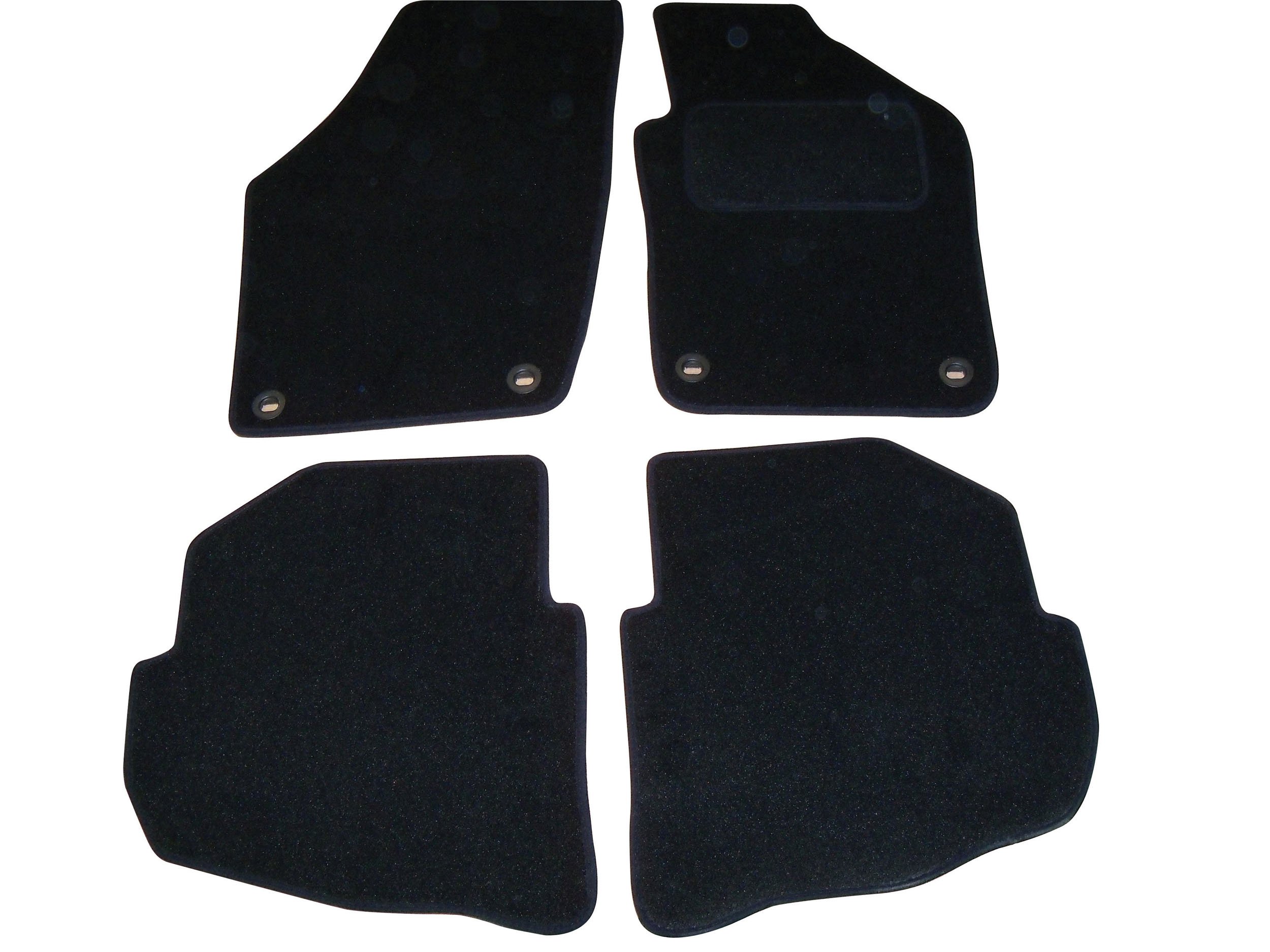 Sakura Car Mats for Volkswagen Polo Fits 2004 to 2009 Models - Black