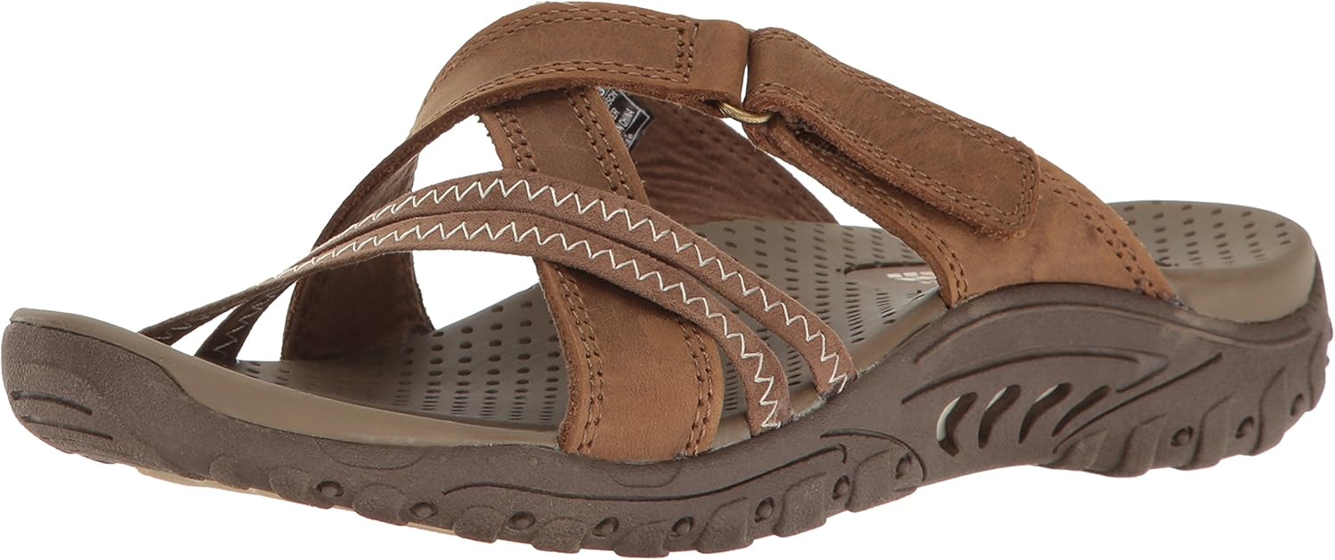 Amazon.com | Skechers Women's Reggae-Captive Slide Sandal, Desert, 5 M US | Slides