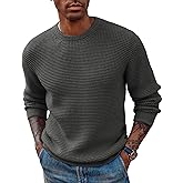 PJ PAUL JONES Mens Pullover Sweater Waffle Textured Long Sleeve Knitted Sweaters
