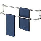 Alise Double Towel Bar,28 Inch Towel Racks for Bathroom, SUS304 Stainless Steel Towel Bar for Bathroom Wall,Quick Drying Bathroom Towel Holder Bath Towel Hanger,Brushed Nickel
