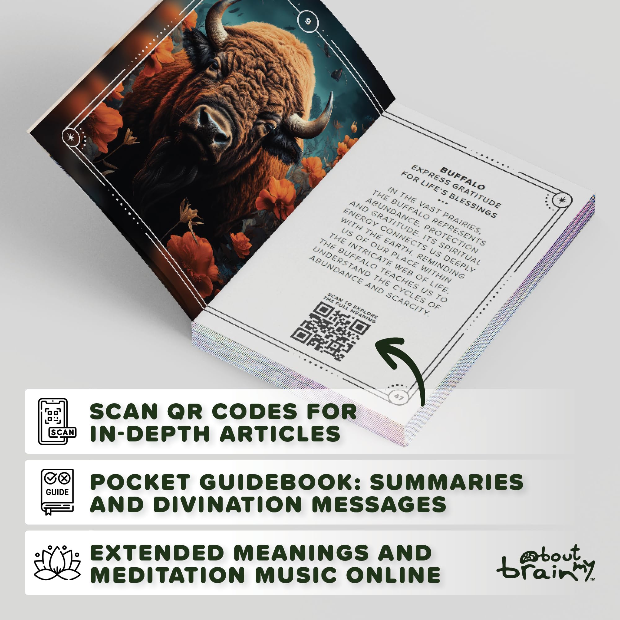 Spirit Animals Oracle Deck | 96 Oracle Cards and Pocket Guidebook | Journey Into The Wild | Complement Your Tarot Card Practice