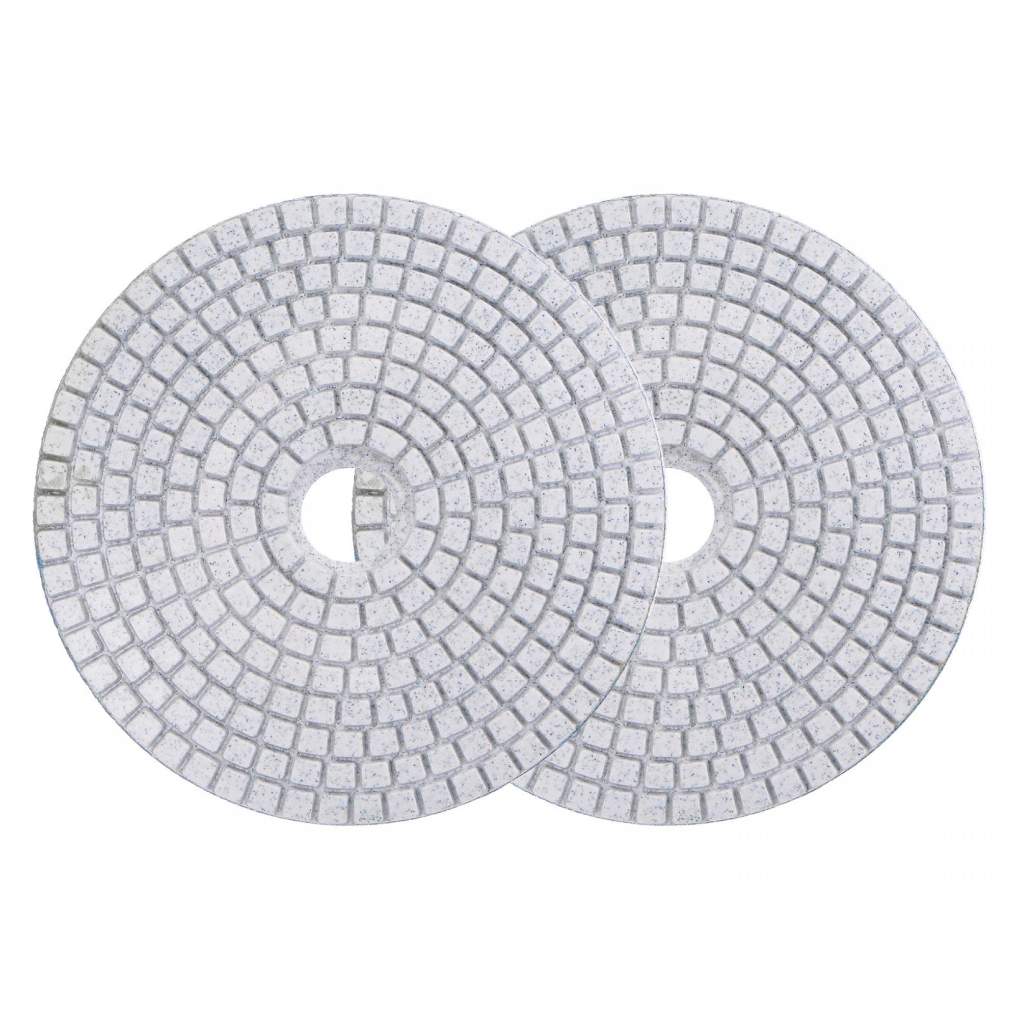 Photo 1 of uxcell Diamond Polishing Pad 5-Inch 50 Grits Wet/Dry Grinding for Stone Concrete Marble Countertop Floor 2pcs