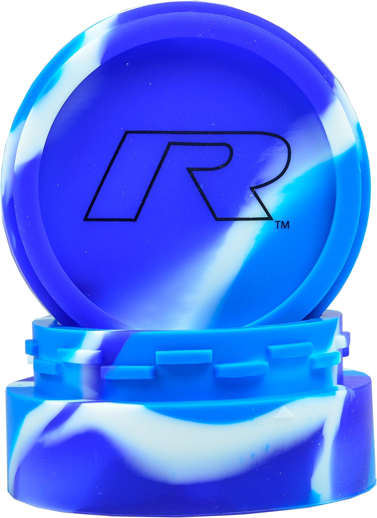 R Series V2 Non-Stick Platinum Cured Silicone Container (Large, Blue/White)