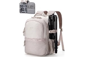 BAGSMART Camera Backpack, DSLR SLR Small Camera Bags for Photographers Compatible for Sony Canon Nikon, Shoulder Strap 2-in-1