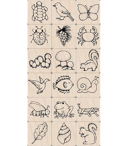 【Hero arts】 ウッドスタンプいろいろ7つセット Hero arts】 ウッドスタンプいろいろ7つセット Wood Sets and