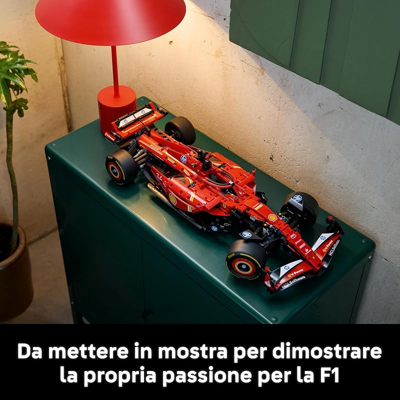 Technic Monoposto F1 Ferrari SF-24 - Modello di Auto Formula 1 da Collezione in Scala 1:8 con Motore V6, Cambio, Sterzo e DRS, Idea Regalo per Adulti, Uomo e Donna Fan Sport Motoristici 42207