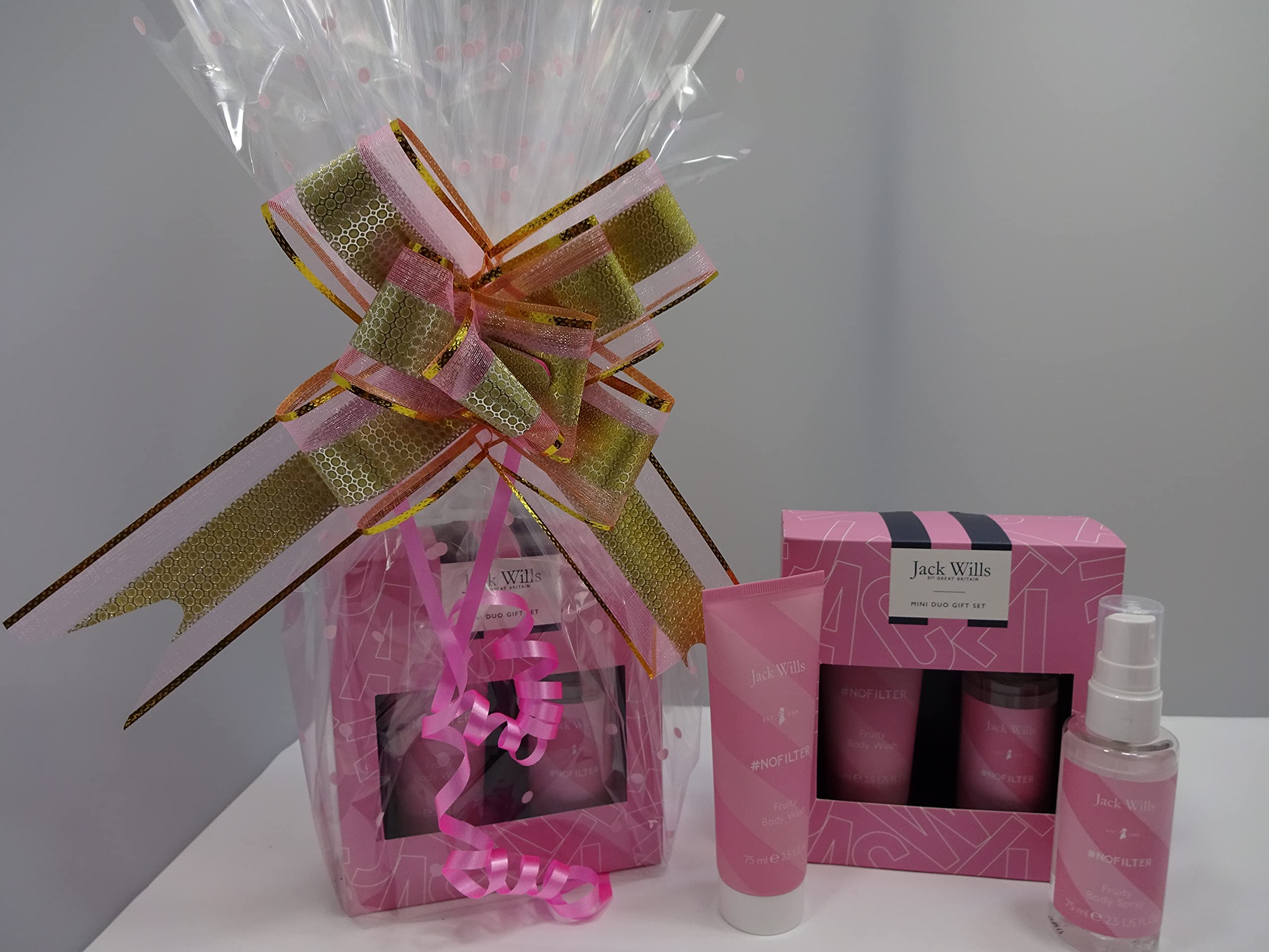 N V Jack Wills Mini Duo Gift Set Hamper Fruity Body Wash and Fruity Body Spray Gift