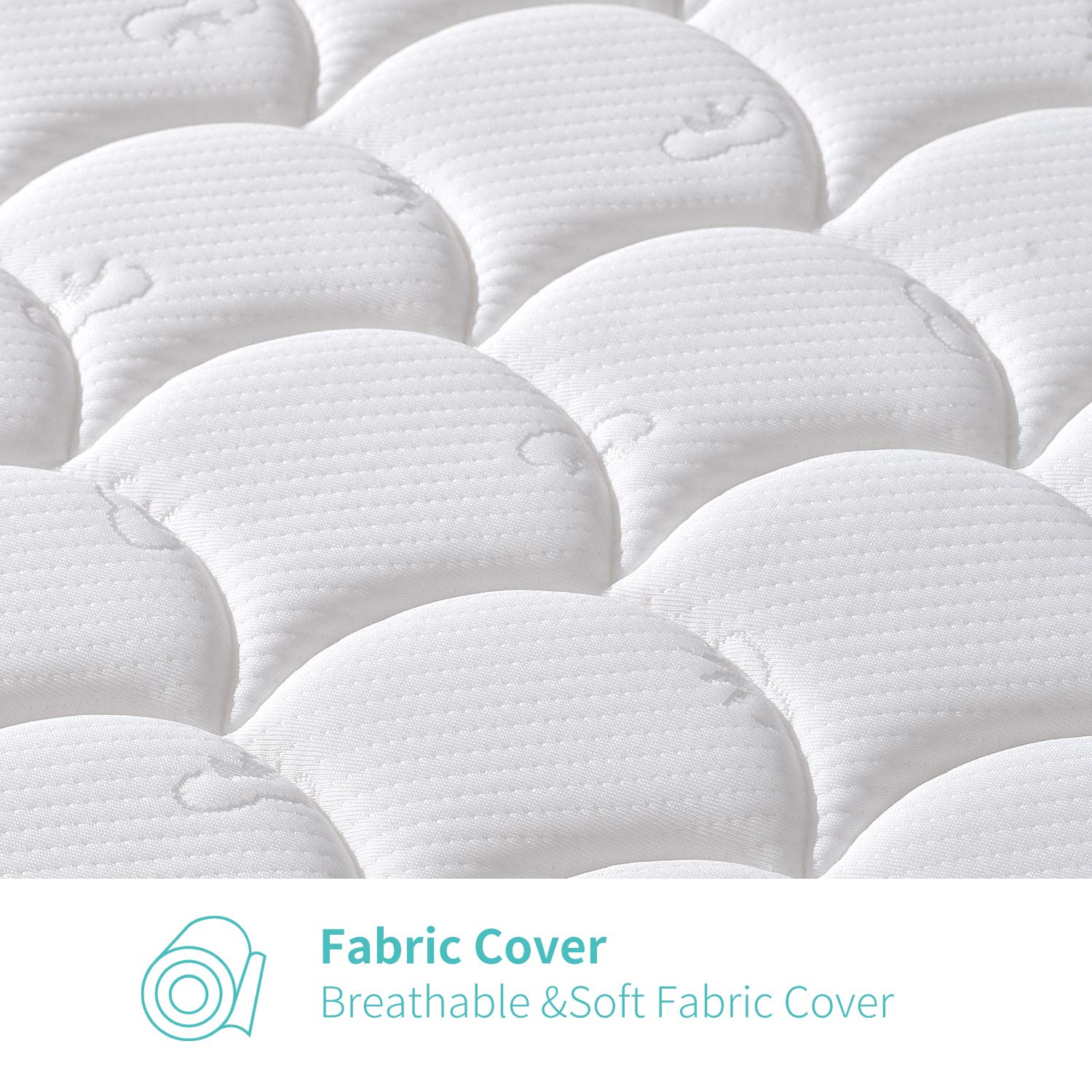 【2020 New Version】 Bubble bear Knitted Premium Foam Crib Mattress and Toddler Mattress with Removable Washable Protector Cover| Good Flexibility | Breathable|Feel Soft|Size:52X27.6X4.8(White) : Baby