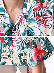 Hawaiian Shirts for Men Casual Beach Summer Shirt