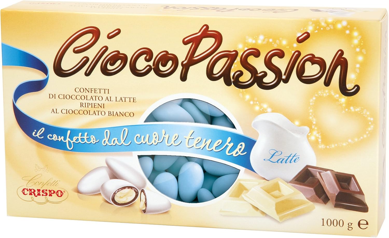 Crispo Confetti Cioco Passion Chocolate con Leche y Corazón de