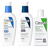 CeraVe Skin Care Set, Face Wash + AM &amp; PM Face Moisturizer, Travel Size | Includes AM SPF Moisturizer, PM Face Lotion and Hydrating Face Wash For A Morning and Night Skincare Routine