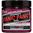 MANIC PANIC Fuschia Shock Dark Pink Hair Dye – Classic High Voltage - Semi Permanent Deep, Cool Fuchsia Hair Dye Is Our Darkest Pink Hair Color With Fuchsia Tones – Vegan, PPD And Ammonia Free (4oz)