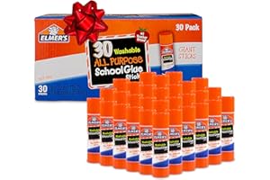 Elmer's All Purpose School Glue Sticks, Washable, 22 Grams, 30 Count - Arts & Crafts, #1 Teacher Brand