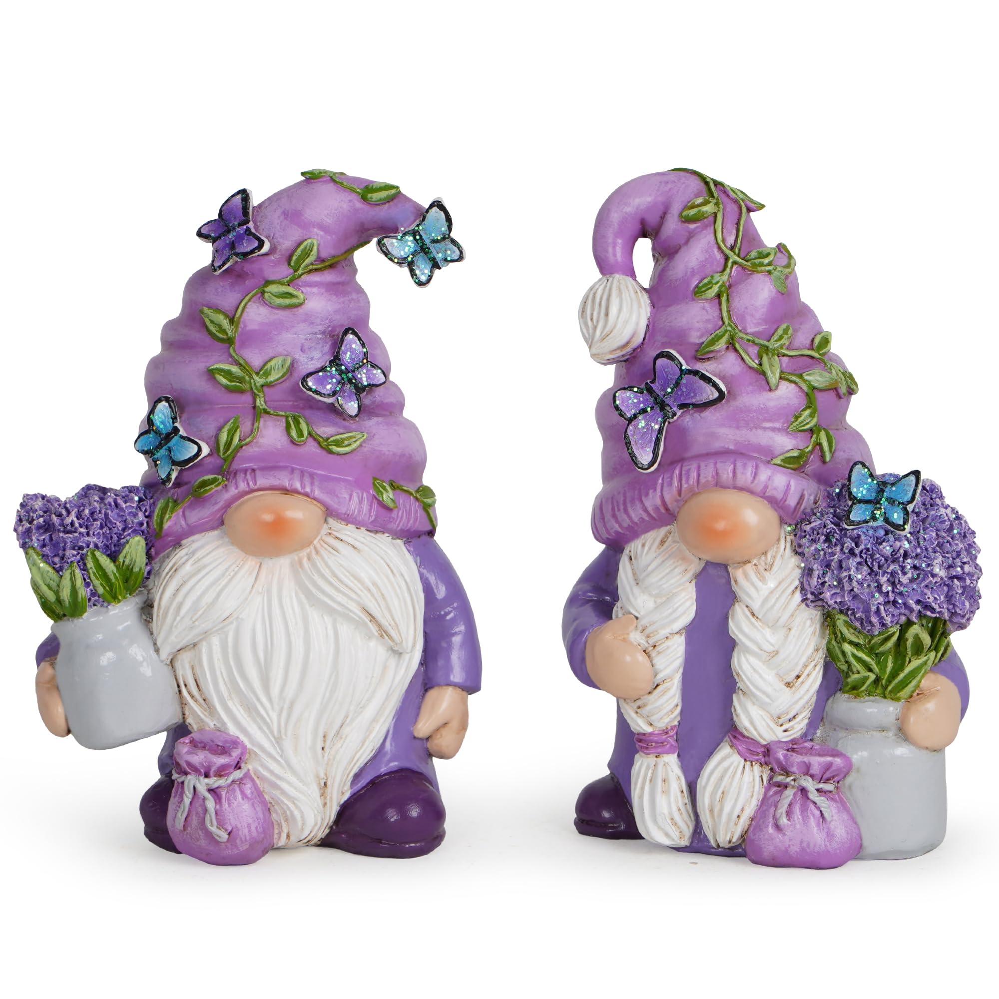 Hodao 2PCS Lavender Dream Gnome Set - Purple