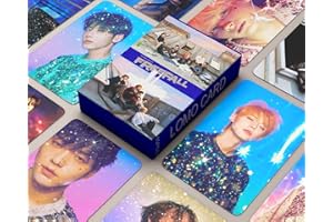 Funwaretech TXT FREEFALL Photocards 55 Pcs 2023 3rd New Album Tomorrow by Together FREEFALL Lomo Cards Kpop Merchandise Gift for Fans Boys Girls Moa-Type B