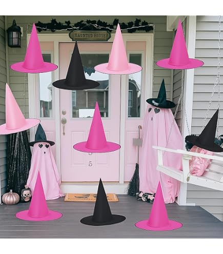 Amazon.com: Glooglitter Pink Halloween Pumpkin Lights 6.5 ft Pink