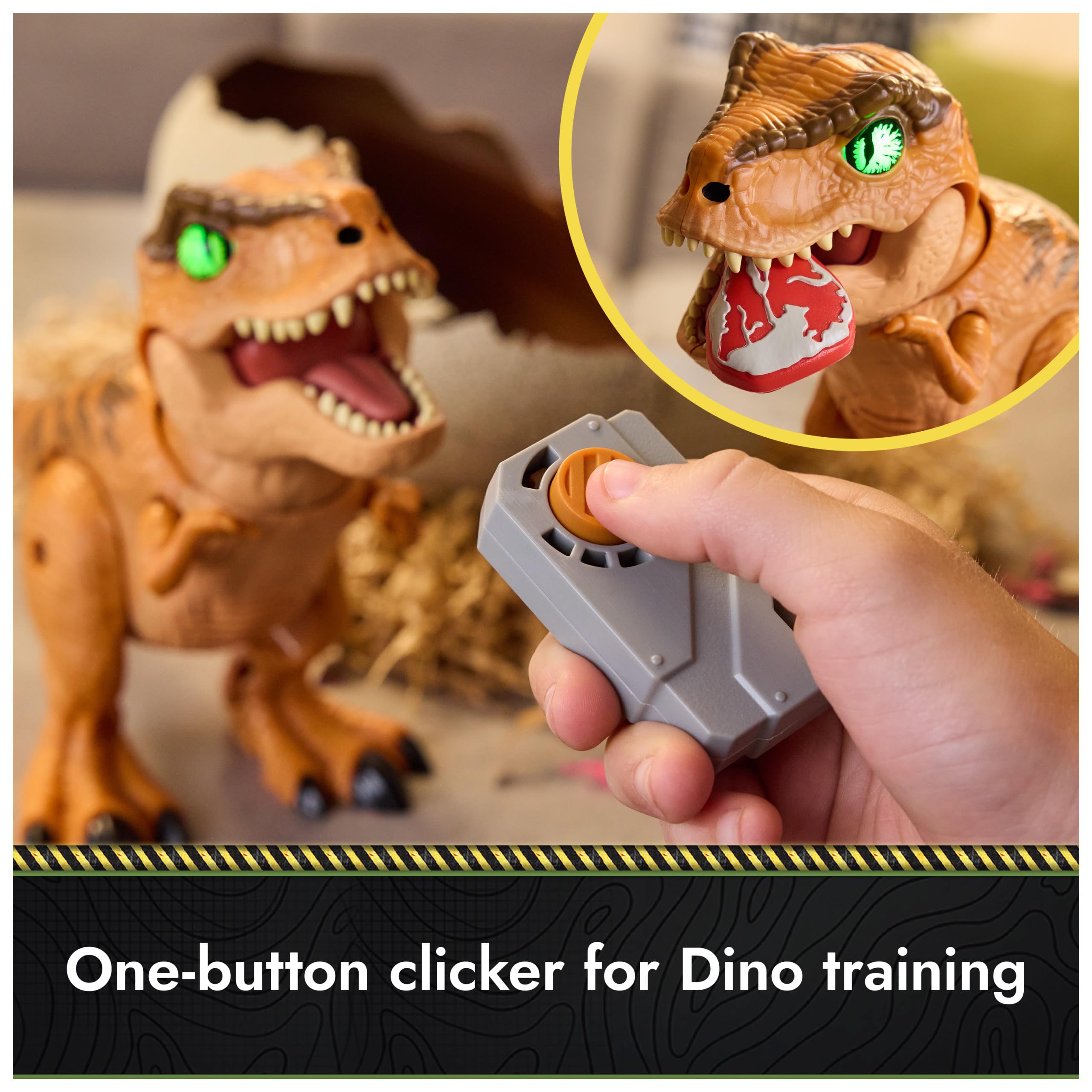Jurassic World Interactive Toy Dinosaur & Egg, Hatch & Train Your own Baby Dino with 100+ Sounds & Reactions, Kids Toys for Boys & Girls Aged 5 & Up