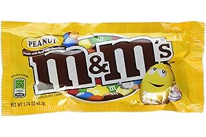 M&M's Chocolate Candies, Peanut, 1.74-Ounce Bags (Pack of 48)