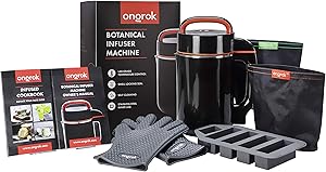 ONGROK Butter Maker Machine, Infuser for Oil/Tincture/Butter, | ETL Certified, Herb Extractor/Oil Maker, Full Kit to Make Infused Olive/MCT Oil - Automatic Infuser and Extractor for Herb Oil