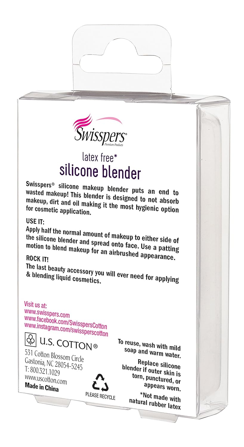 Swisspers Premium Pro Cosmetic Wedges, Latex-Free Makeup Wedge, Jumbo Size, 16 Count Bag : Makeup Wedges : Beauty