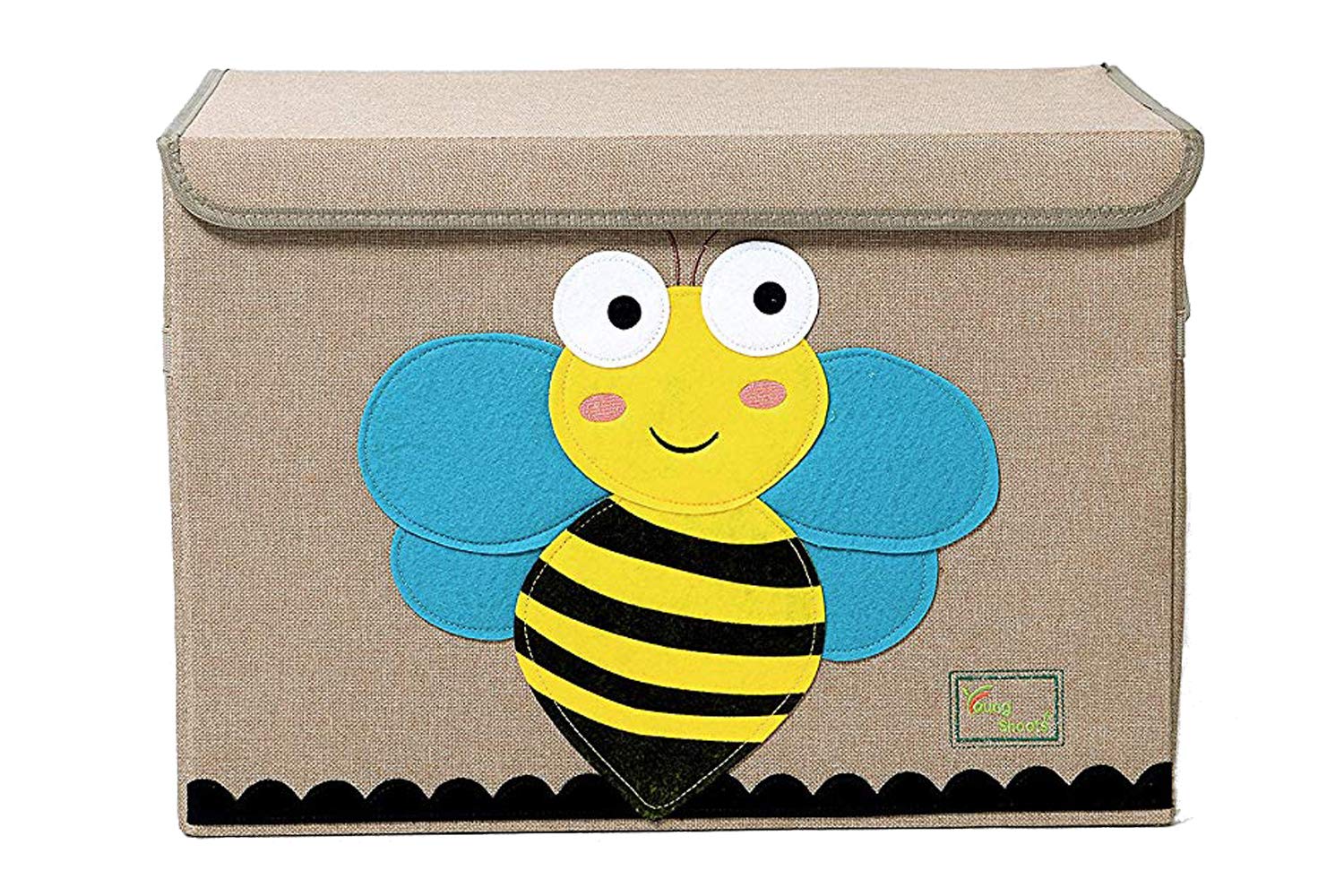 TruReey Large Folding Toy Chest For Kids, Storage Box With Lid
