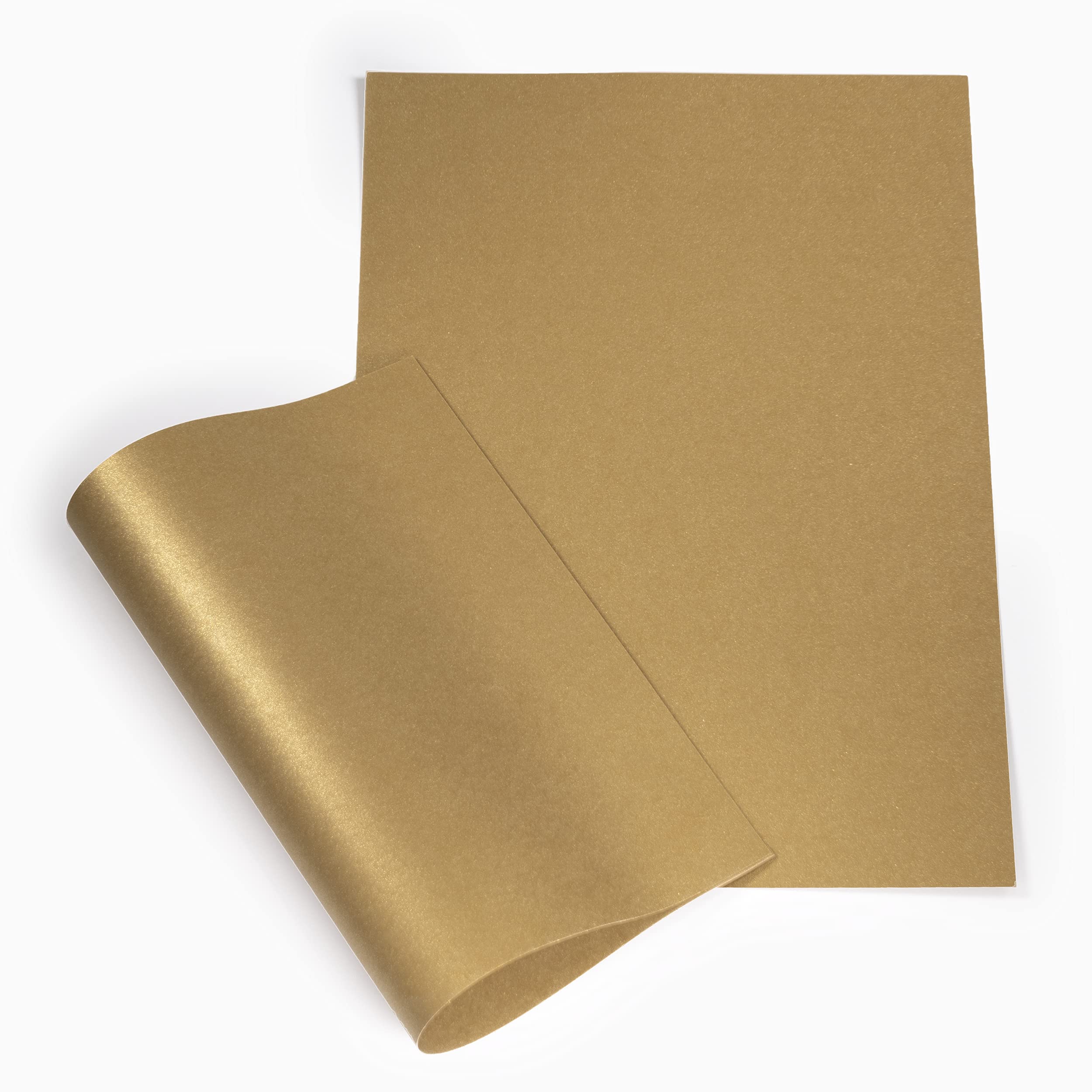 Papertent A4 Double-Sided Pearl Card, 250gsm 20 Sheets - Old Gold