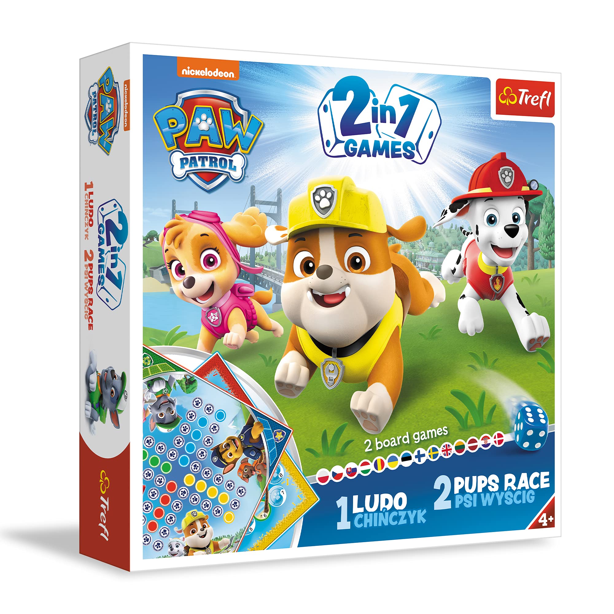 Trefl Paw Patrol Game Board, Multicolor, 2-in-1