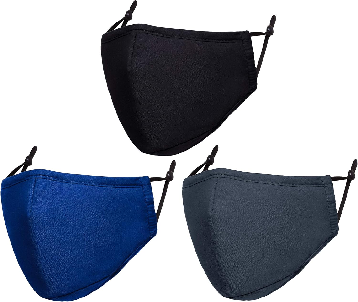 Cloth Face Mask Washable Reusable Adjustable Cotton Masks Plain Mouth