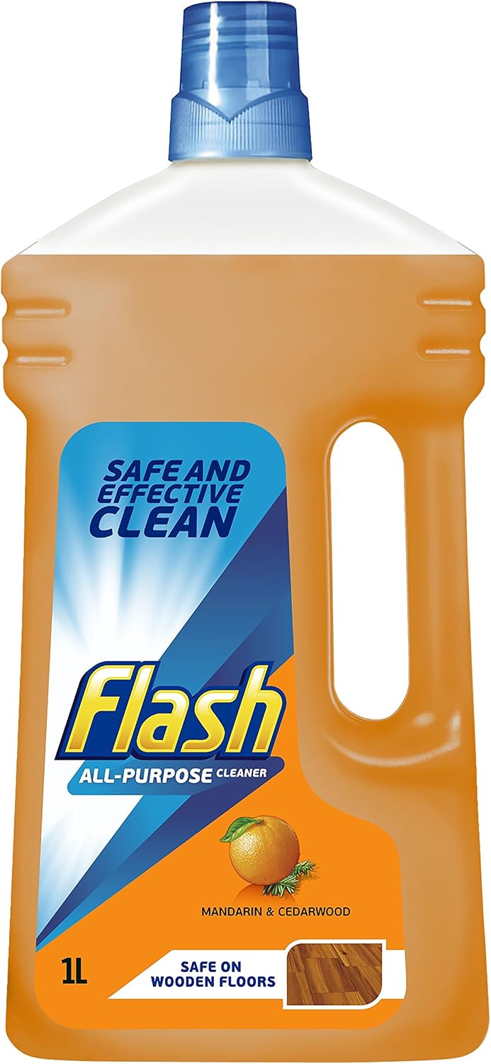 Flash All Purpose Liquid Cleaner, Mandarin and Cedarwood, 1L, 1 l (Pack of 1)