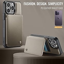 Vinich for iPhone 14 Pro Wallet Case with Card