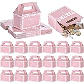 Eaasty 36 Pcs Cielito Lindo Baby Shower Party Favor Boxes Plato De Barro Mexican Candy Treat Goodie Box Paper Terracotta Snack Cookie Gift Holder for Gender Reveal Birthday Decoration Supplies, Pink