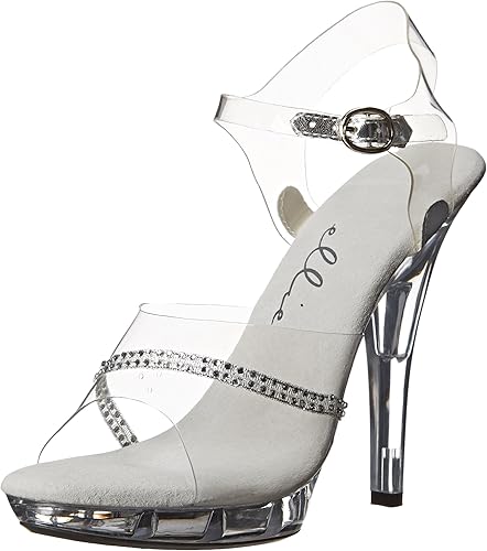 clear heels with jewels