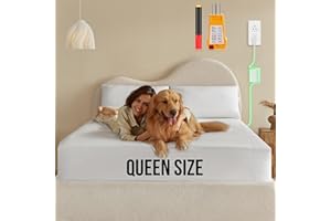 KUREZEL Grounding Sheets, 10% Silver Grounding Bed Sheets, 90% Organic Cotton Grounded 400 Threads Connected Bedding, Deep Pocket Fitted Earth Sheets with Grounding Tester - [Queen 60"x 80"x 15", Off White]